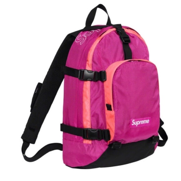 Supreme FW19 Magenta Pink Cordura Backpack - Picture 9 of 9